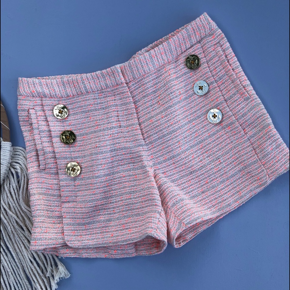 Julie brown tweed sailor shorts